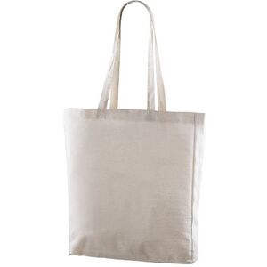 EgotierPro 53021 - European Cotton-Synthetic Bag with Long Handle MINSK Natural