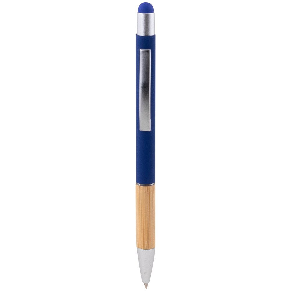 EgotierPro 53564 - Recycled Aluminum & Bamboo Pen with Pointer ANDIKA