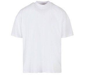 BUILD YOUR BRAND BY230 - OVERSIZED MOCK NECK TEE White