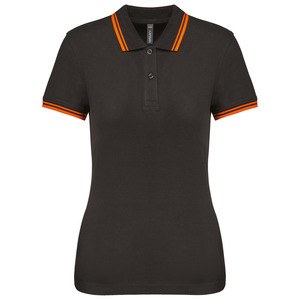 Kariban K273 - Ladies 2 striped short sleeved poloshirt