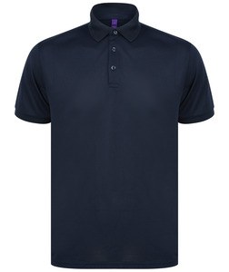 Henbury H465 - Men's recycled polyester polo shirt Navy