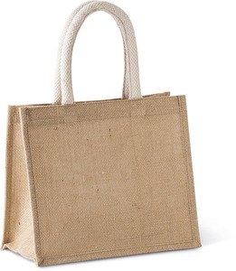 Kimood KI0273 - Jute canvas tote bag - medium model