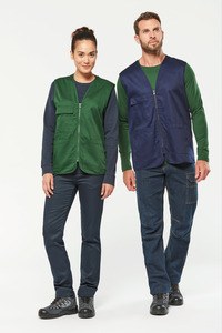 WK. Designed To Work WK608 - Unisex polycotton multi-pocket vest