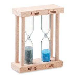 GiftRetail MO6852 - BI Set of 2 wooden sand timers