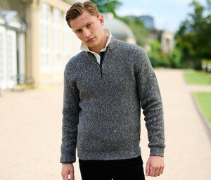 REGATTA RGF673 - SOLOMAN ZIP-NECK KNITTED PULLOVER