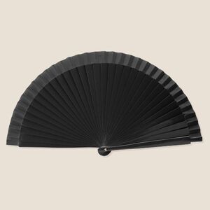 EgotierPro 39005 - Lacquered Wood and Polyester 23cm Fan LACARED