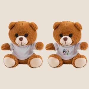 EgotierPro 52581 - Customizable Teddy Bear with T-Shirt & Hood GEORGE