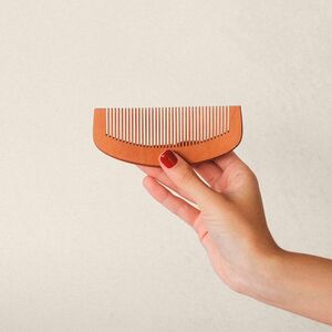 EgotierPro 53556 - FSC Certified Beech Wood Hair Comb LANAI