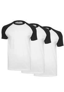 Build Your Brand BY007AC - Raglan Contrast Tee 3-Pack